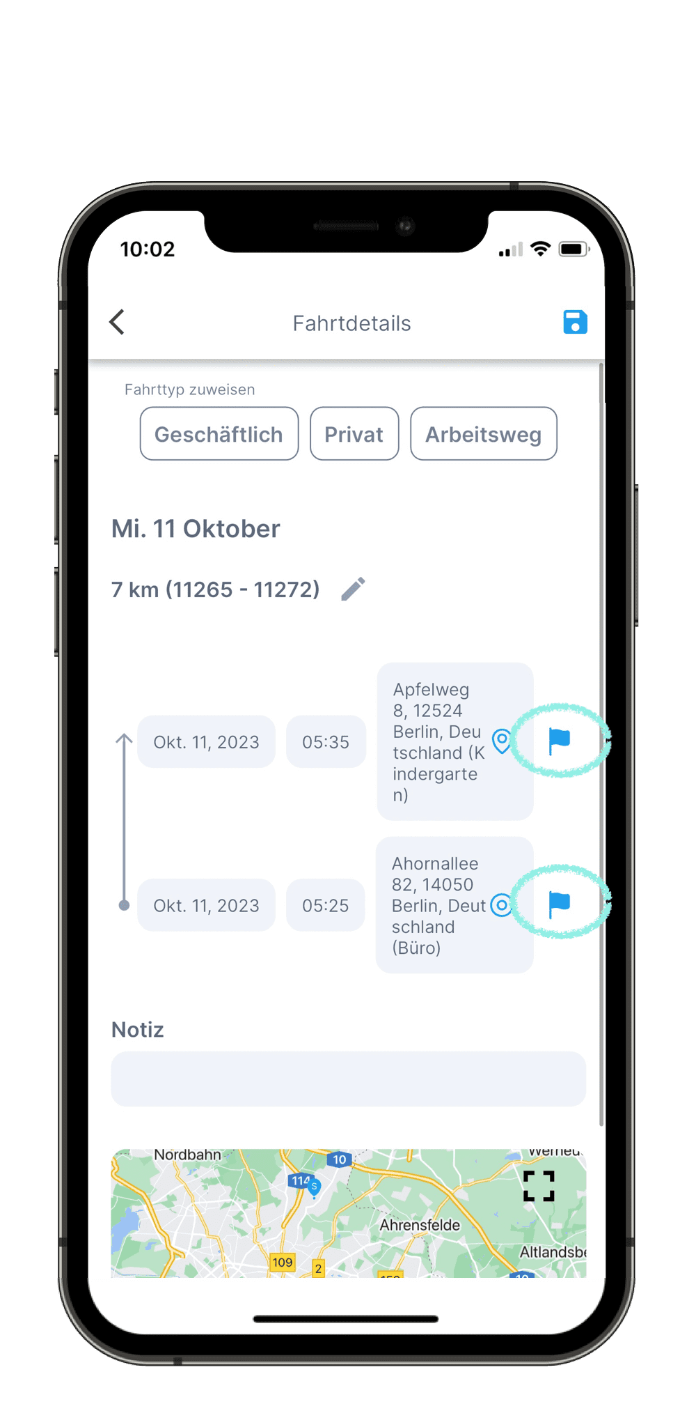 Hotspots anlegen mit AutoLogg