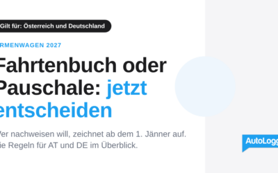 Fahrtenbuch oder Pauschale: Die Methode für 2027 jetzt festlegen