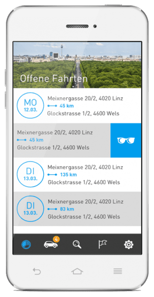 Privatfahrten zuordnen so einfach wie nie, mit AutoLogg Digitales Fahrtenbuch - Privatfahrten zuordnen