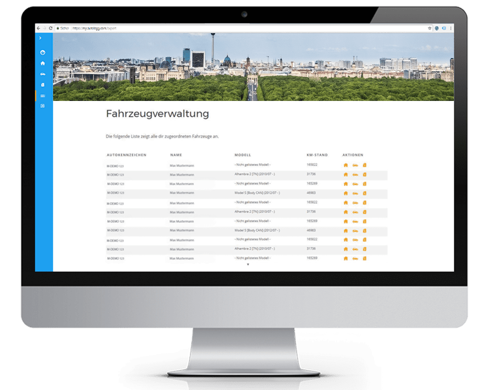 Fahrzeuge immer im Überblick - mit dem Management-Portal von AutoLogg AutoLogg für Flotten - Management aller Fahrtenbücher